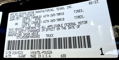 2023 Toyota Tundra SR5 CREWMAX 4X4 - Photo 39 - Finksburg, MD 21048