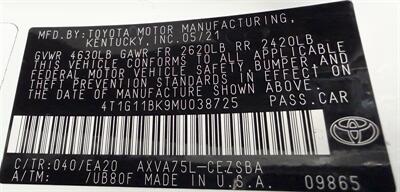 2021 Toyota Camry SE AWD - Photo 32 - Finksburg, MD 21048