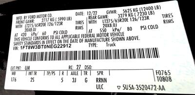 2022 Ford F-350 Super Duty XLT  Crew Cab XLT 4X4 - Photo 43 - Finksburg, MD 21048