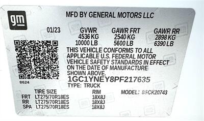 2023 Chevrolet Silverado 2500 LT  Crew Cab LT 4X4 - Photo 38 - Finksburg, MD 21048
