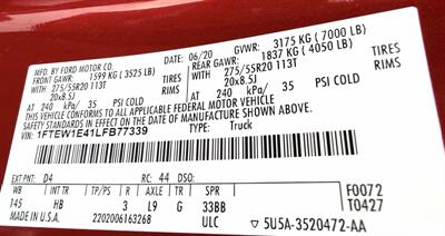 2020 Ford F-150 Lariat Crew Cab LARIAT 4X4 - Photo 43 - Finksburg, MD 21048