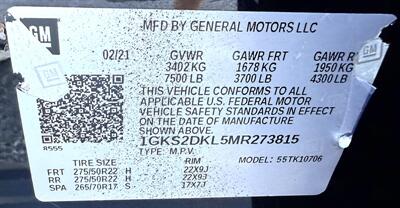 2021 GMC Yukon  DENALI 4X4 - Photo 42 - Finksburg, MD 21048