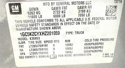 2017 Chevrolet Silverado 3500 Ext Cab LT 4X4 - Photo 42 - Finksburg, MD 21048