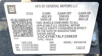 2020 Chevrolet Silverado 2500 LT  Crew Cab LT 4X4 - Photo 38 - Finksburg, MD 21048