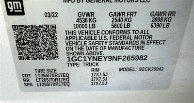 2022 Chevrolet Silverado 2500 LT Crew Cab LT 4X4 - Photo 41 - Finksburg, MD 21048