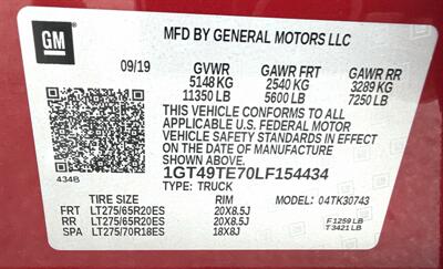 2020 GMC Sierra 3500  Crew Cab SLE 4X4 - Photo 48 - Finksburg, MD 21048