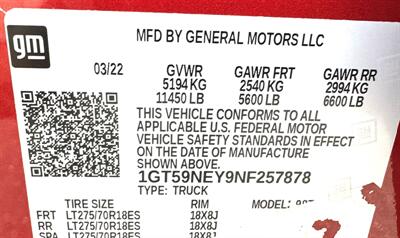 2022 GMC Sierra 2500 SLT  Double Cab SLT 4X4 - Photo 39 - Finksburg, MD 21048