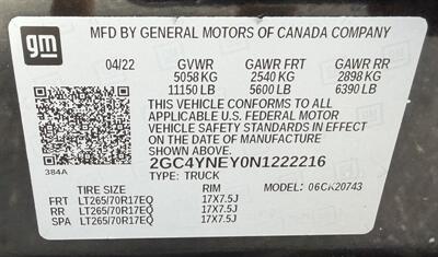 2022 Chevrolet Silverado 2500 Crew Cab LT 4X4 - Photo 38 - Finksburg, MD 21048