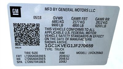 2018 Chevrolet Silverado 2500  Crew Cab LT 4X4 - Photo 41 - Finksburg, MD 21048