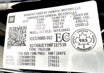 2021 GMC Sierra 3500 Crew Cab SLT 4X4 DRW - Photo 46 - Finksburg, MD 21048