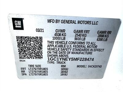 2021 Chevrolet Silverado 2500 LT  Crew Cab LT 4X4 - Photo 58 - Finksburg, MD 21048