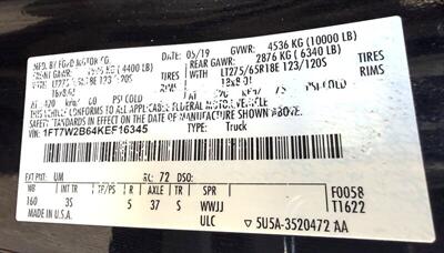 2019 Ford F-250 Super Duty XLT  Crew Cab XLT 4X4 - Photo 38 - Finksburg, MD 21048