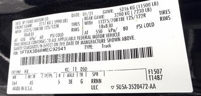 2021 Ford F-350 Ext Cab XL 4X4 - Photo 35 - Finksburg, MD 21048
