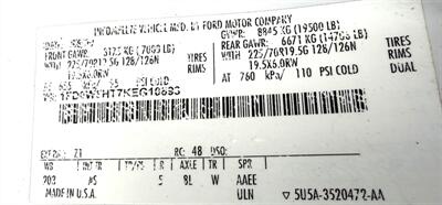 2019 Ford F-550  Crew Cab XL FLAT BED 4X4 DRW - Photo 37 - Finksburg, MD 21048