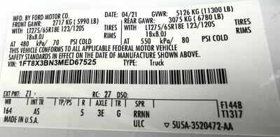 2021 Ford F-350 XL  Ext Cab XL 4X4 - Photo 38 - Finksburg, MD 21048