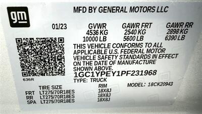 2023 Chevrolet Silverado 2500 Crew Cab LTZ 4X4 - Photo 42 - Finksburg, MD 21048