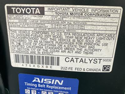 2001 Toyota Tundra Limited 4dr Access Cab Limited V8   - Photo 13 - North Easton, MA 02356