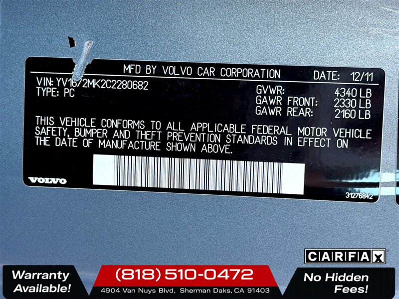 2012 Volvo C30 T5   - Photo 20 - Sherman Oaks, CA 91403-1701