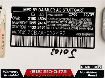 2010 Mercedes-Benz E 550   - Photo 25 - Sherman Oaks, CA 91403-1701