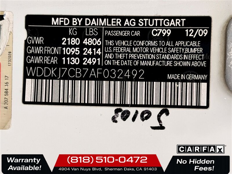 2010 Mercedes-Benz E 550   - Photo 25 - Sherman Oaks, CA 91403-1701