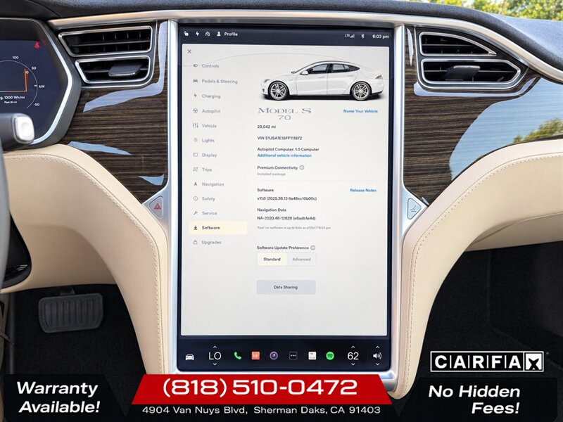 2015 Tesla Model S 70   - Photo 19 - Sherman Oaks, CA 91403-1701