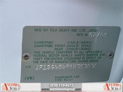 2004 Subaru Forester 2.5XS   - Photo 10 - Sherman Oaks, CA 91403-1701