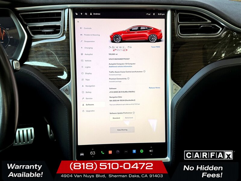 2014 Tesla Model S P85D   - Photo 21 - Sherman Oaks, CA 91403-1701