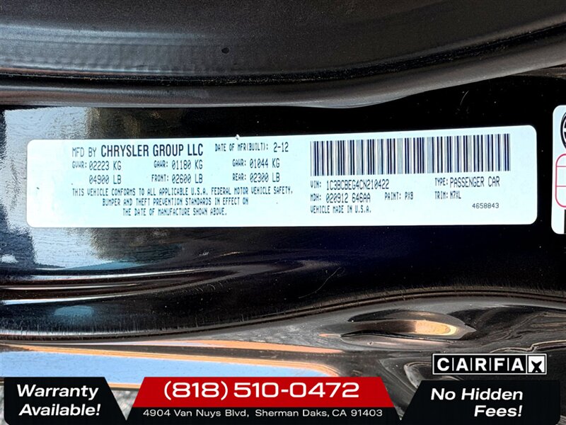 2012 Chrysler 200 Touring - Photo 20 - Sherman Oaks, CA 91403-1701
