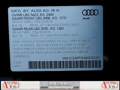 2017 Audi Q5 2.0T Premium Plus quattro   - Photo 34 - Sherman Oaks, CA 91403-1701
