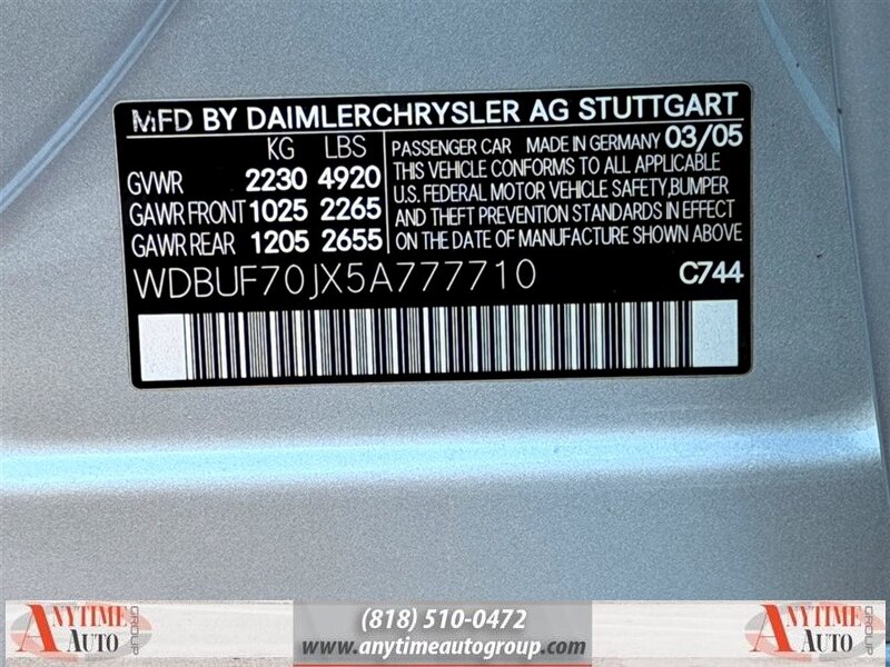2005 Mercedes-Benz E 500 Base - Photo 23 - Sherman Oaks, CA 91403-1701