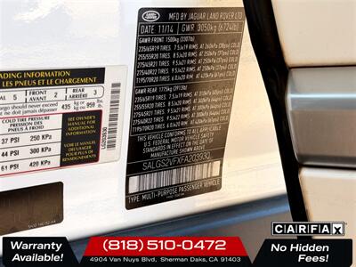 2015 Land Rover Range Rover 3.0L V6 Supercharged HSE   - Photo 26 - Sherman Oaks, CA 91403-1701