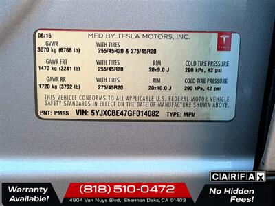 2016 Tesla Model X P90D   - Photo 35 - Sherman Oaks, CA 91403-1701