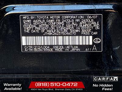 2007 Lexus IS 250 - Photo 27 - Sherman Oaks, CA 91403-1701