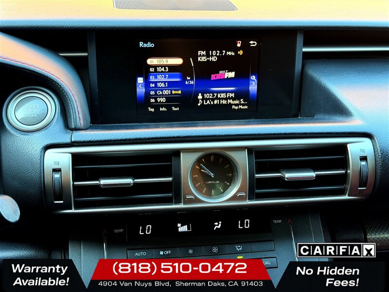 2015 Lexus IS 250 F-SPORT - Photo 17 - Sherman Oaks, CA 91403-1701