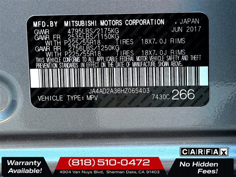 2017 Mitsubishi Outlander ES   - Photo 26 - Sherman Oaks, CA 91403-1701