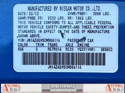 2012 Nissan 370Z   - Photo 21 - Sherman Oaks, CA 91403-1701