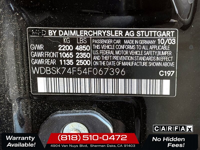 2004 Mercedes-Benz SL 55 AMG®   - Photo 36 - Sherman Oaks, CA 91403-1701