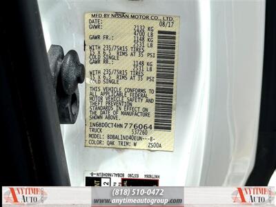 2017 Nissan Frontier S   - Photo 20 - Sherman Oaks, CA 91403-1701