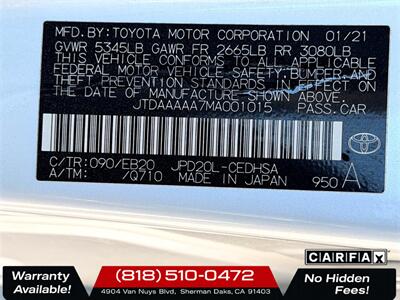 2021 Toyota Mirai Limited   - Photo 29 - Sherman Oaks, CA 91403-1701