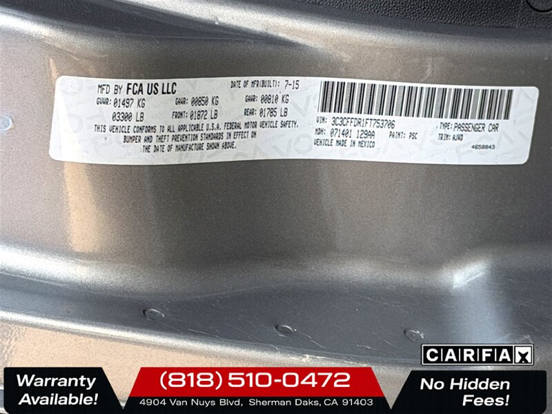 2015 FIAT 500c Pop   - Photo 25 - Sherman Oaks, CA 91403-1701