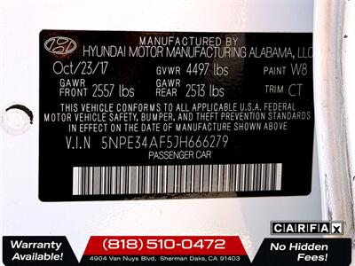 2018 Hyundai SONATA SEL   - Photo 28 - Sherman Oaks, CA 91403-1701