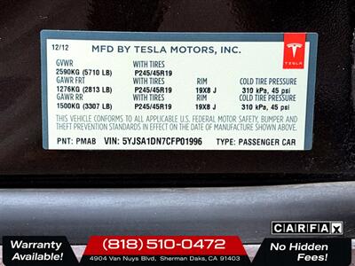 2012 Tesla Model S   - Photo 29 - Sherman Oaks, CA 91403-1701