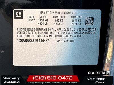 2013 Cadillac ATS 2.5L Luxury - Photo 26 - Sherman Oaks, CA 91403-1701