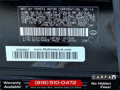 2014 Lexus LS 460   - Photo 31 - Sherman Oaks, CA 91403-1701