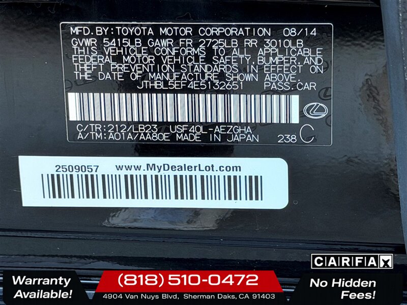 2014 Lexus LS 460   - Photo 31 - Sherman Oaks, CA 91403-1701