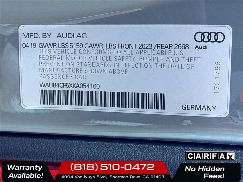2019 Audi S5 Sportback 3.0T quattro Premium Plus - Photo 28 - Sherman Oaks, CA 91403-1701