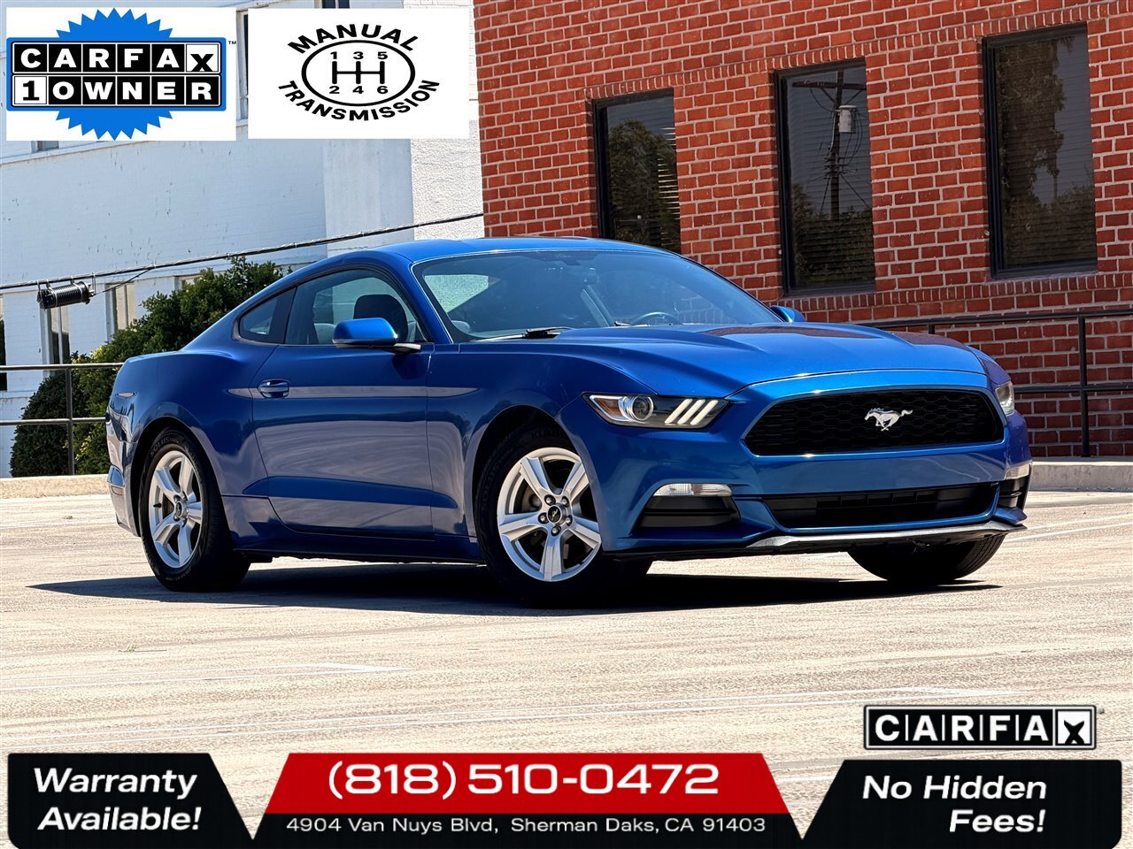 2017 Ford Mustang V6   - Photo 1 - Sherman Oaks, CA 91403-1701