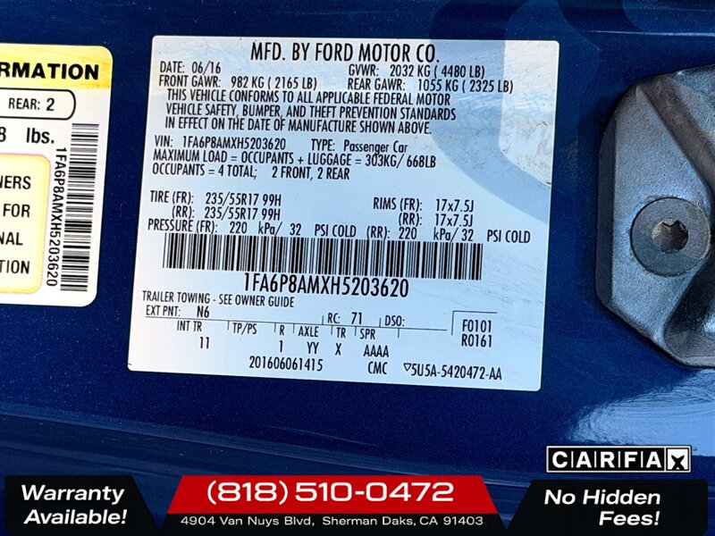 2017 Ford Mustang V6 - Photo 22 - Sherman Oaks, CA 91403-1701