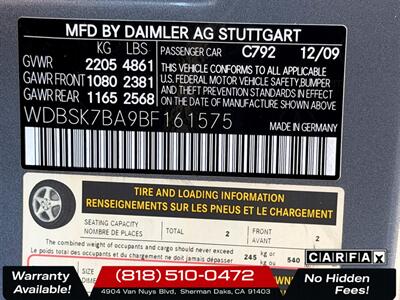 2011 Mercedes-Benz SL 550 - Photo 34 - Sherman Oaks, CA 91403-1701