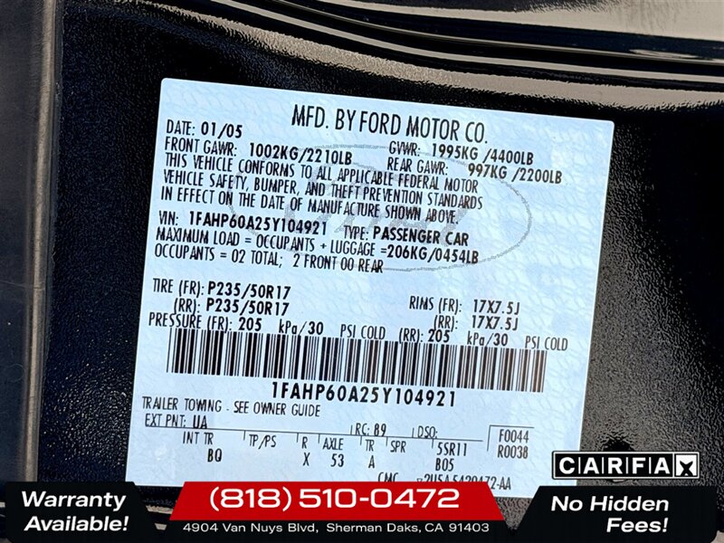 2005 Ford Thunderbird Deluxe   - Photo 5 - Sherman Oaks, CA 91403-1701